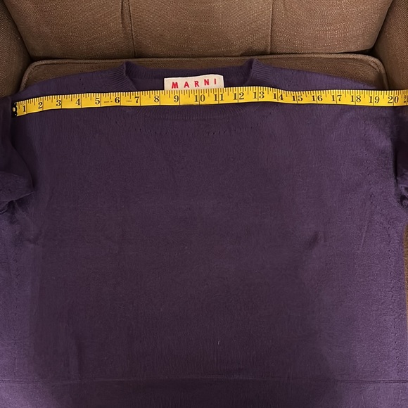 Marni Purple Crewneck Cropped Sweater size 40 - Picture 12 of 13